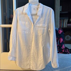 Altar'd State White Button-Up Blouse